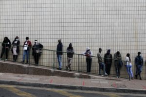 UIF applicants queue at the department of labour in Gauteng