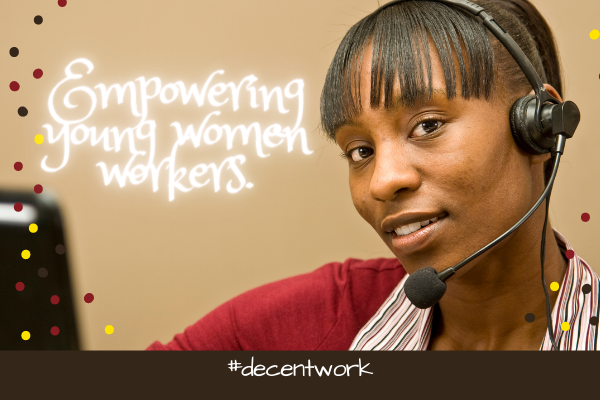 empowering young women worker to attain decent work