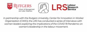 rutgers and LRS project on women's leadership in the labour movement